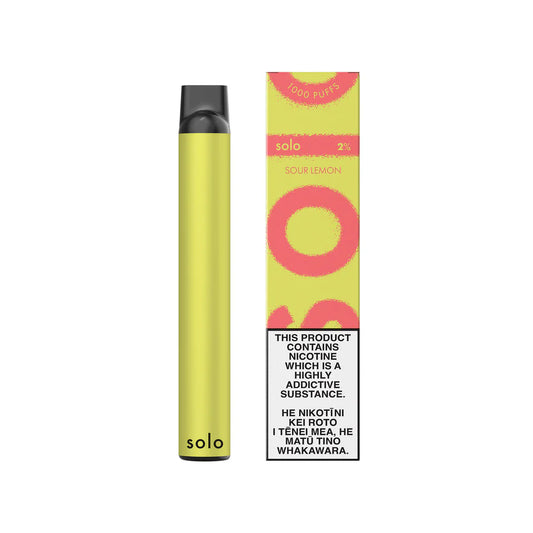 Sour Lemon | SOLO Single Use Disposable Vape