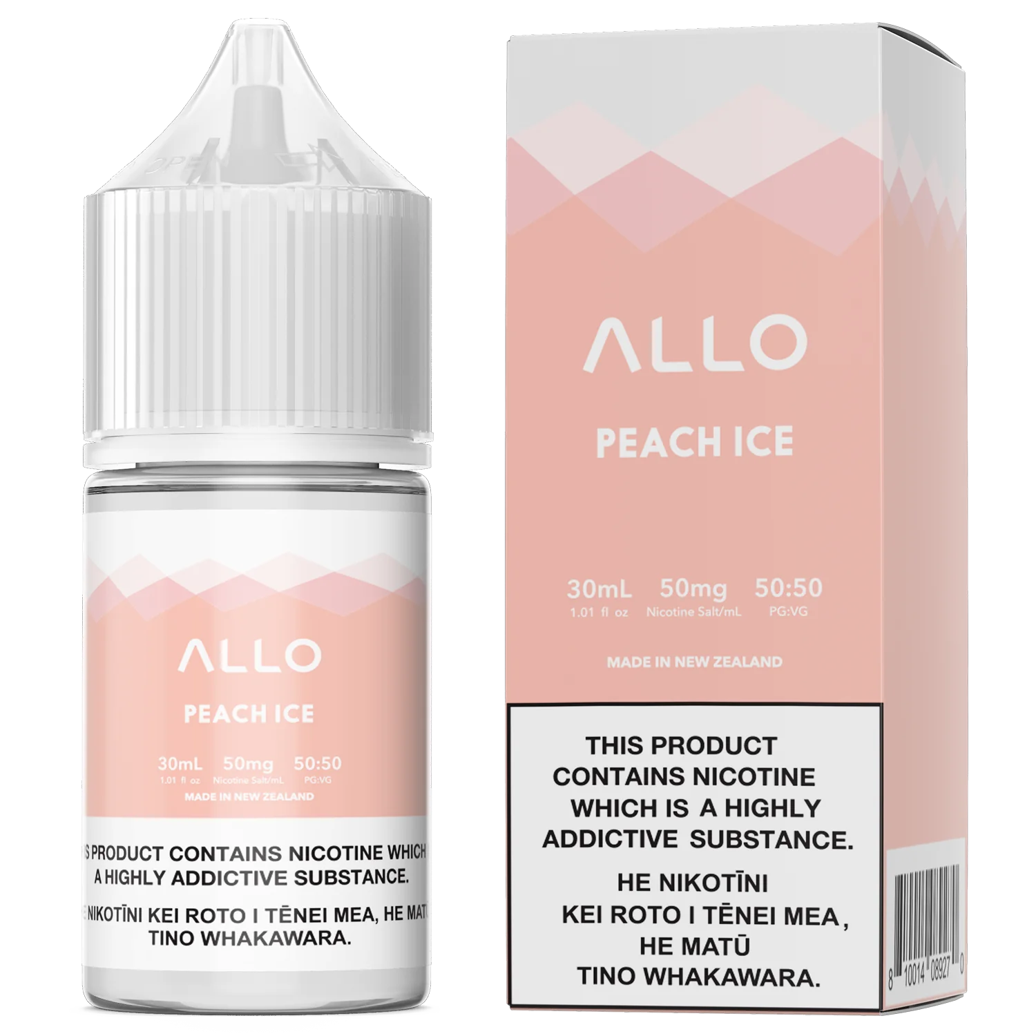 Peach Ice by Allo Salts Nic Salts Podlyfe