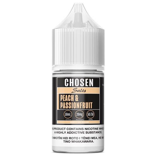 Peach and Passionfruit by Chosen Salts Nic Salts Podlyfe