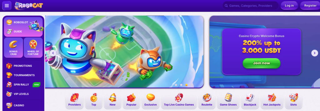 $1 Deposit Casinos in New Zealand RoboCat Casino 